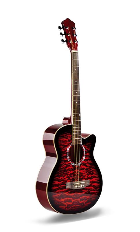 linden high-gloss colored student acoustic guitar (3) linden high-gloss colored student acoustic guitar (3)